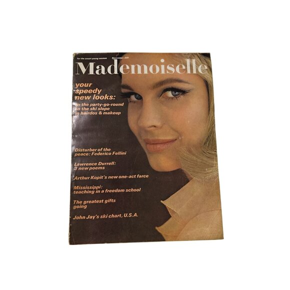 Mademoiselle Magazine November 1964 Mod Fashion Federico Fellini Lawrence Durrel - Picture 7 of 7